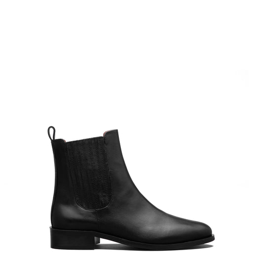 Vendôme Chey Black Calfskin Leather Chelsea Boots - - Isabel Bernard