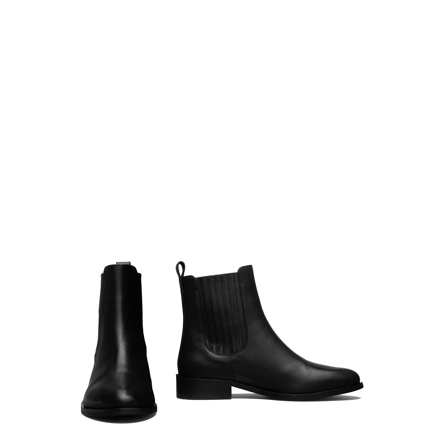 Vendôme Chey Black Calfskin Leather Chelsea Boots - - Isabel Bernard