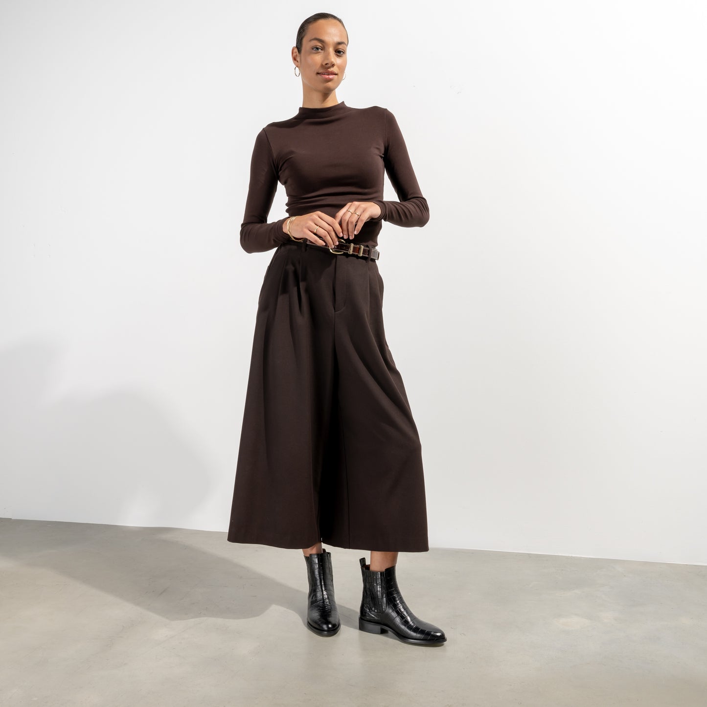 Vendôme Chey Croco Black Calfskin Leather Chelsea Boots - - Isabel Bernard