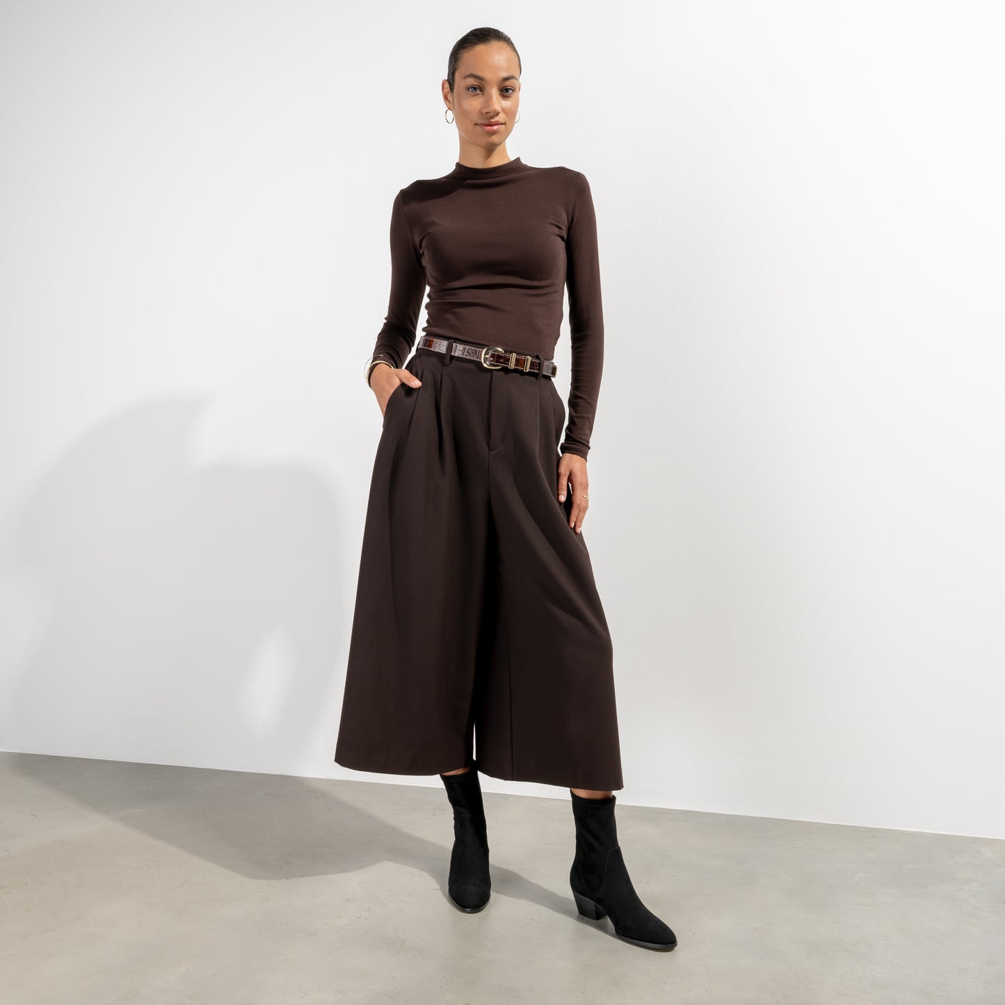 Vendôme Estelle Black Stretch Suede Boots - - Isabel Bernard