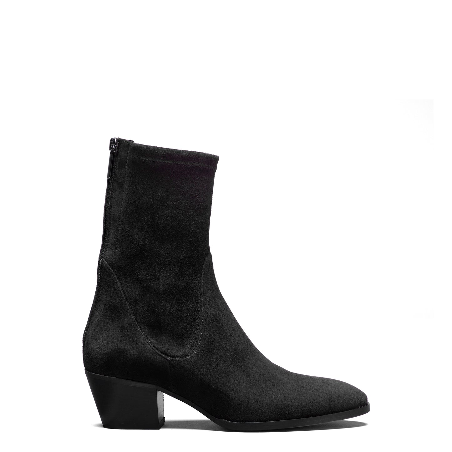 Vendôme Estelle Black Stretch Suede Boots - - Isabel Bernard