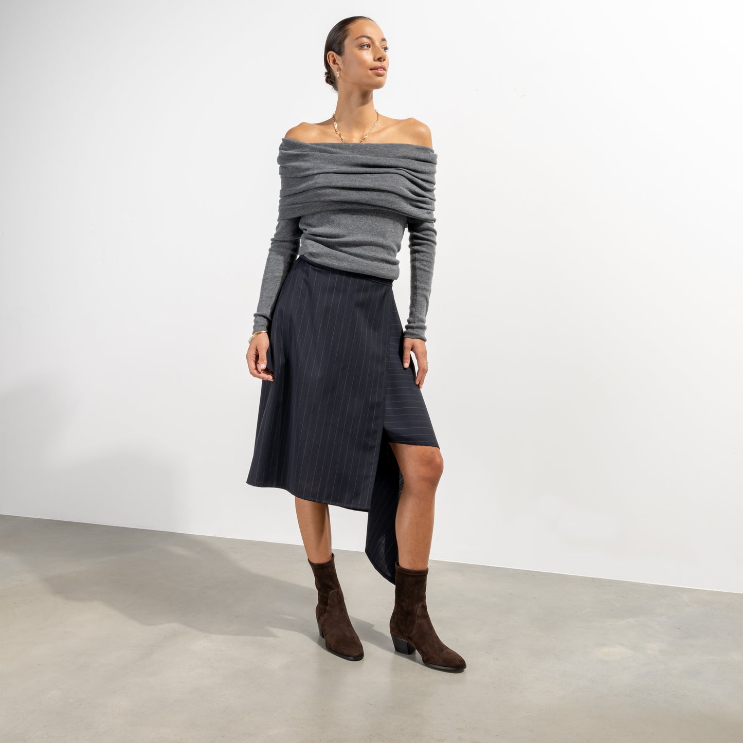 Vendôme Estelle Brown Stretch Suede Boots - - Isabel Bernard