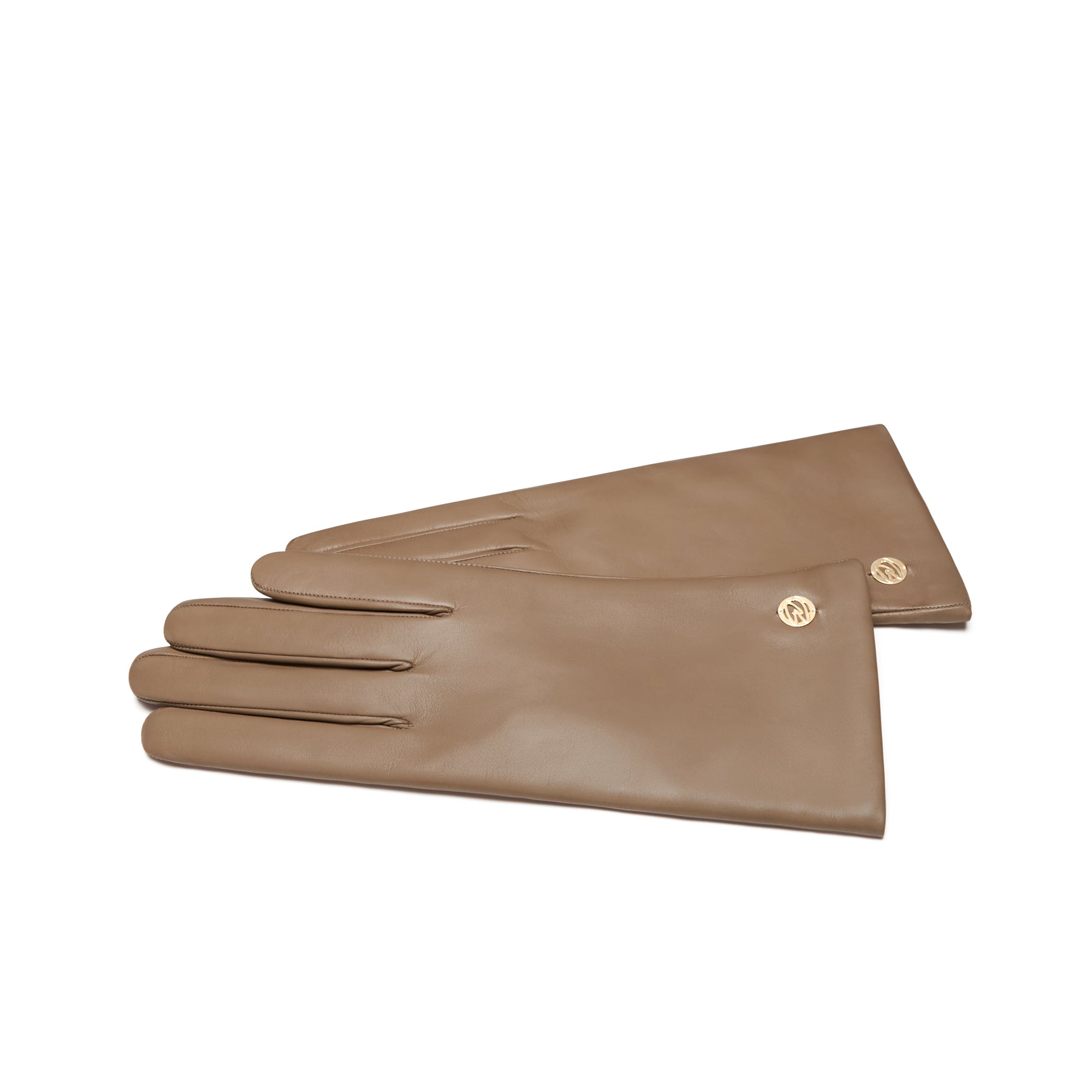 dr handschuh bleibach taupefarbene Handschuhe aus Ziegenleder IB67000-378