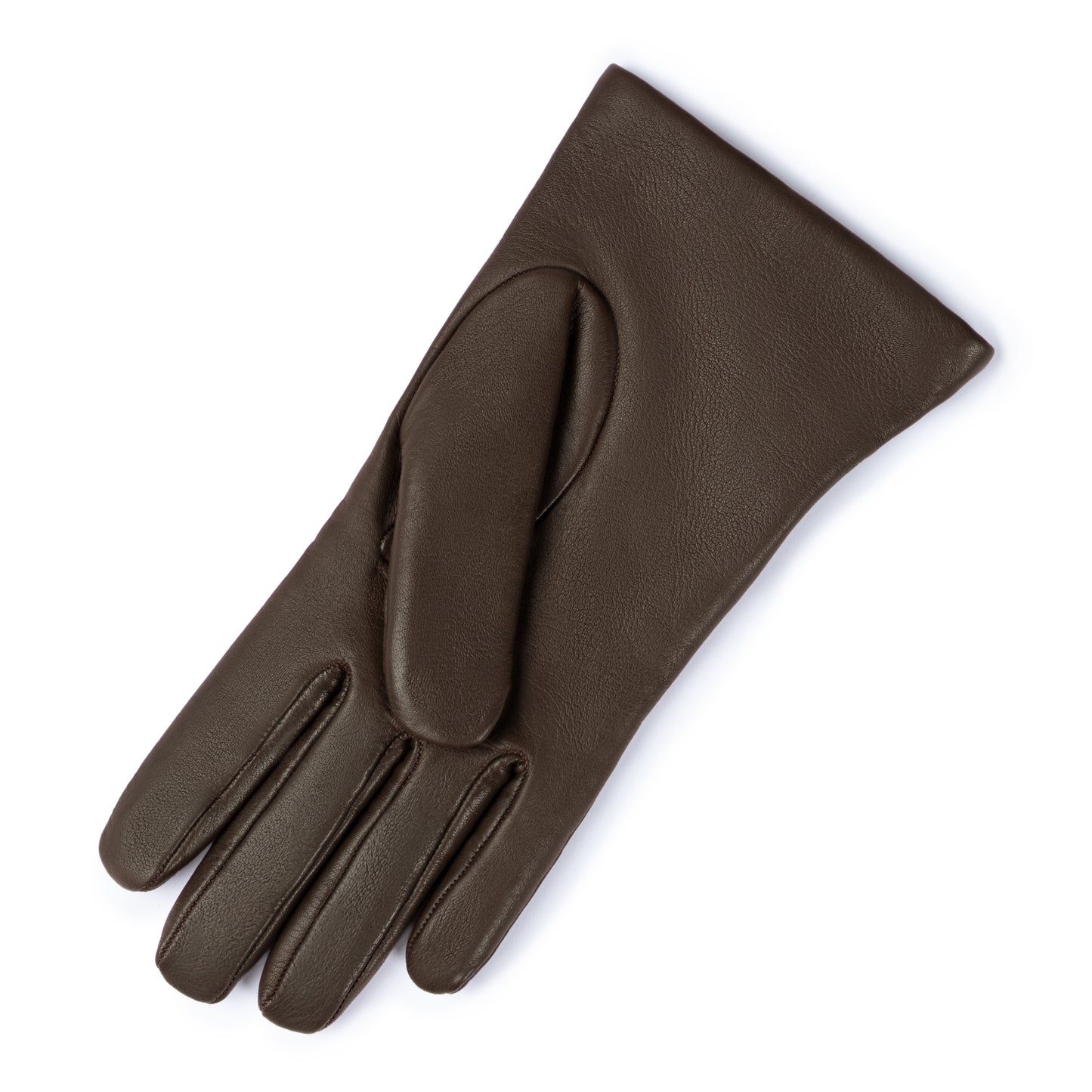 Honoré Eleanor dark brown goatskin leather gloves - - Isabel Bernard