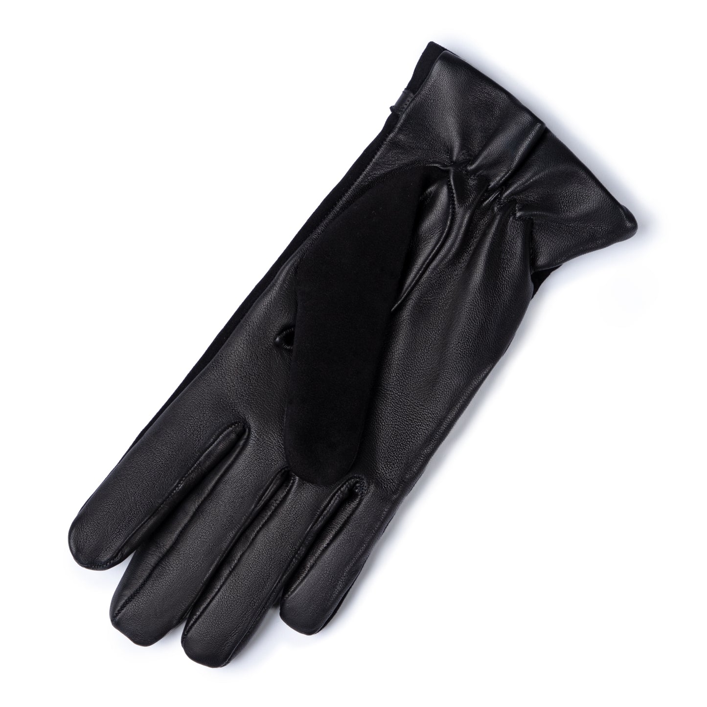 Honoré Marcelia black goatskin suéde leather gloves - - Isabel Bernard