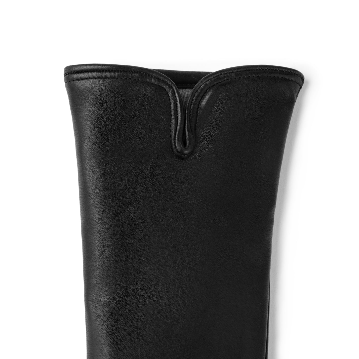 Honoré Sylvie black goatskin leather gloves - - Isabel Bernard