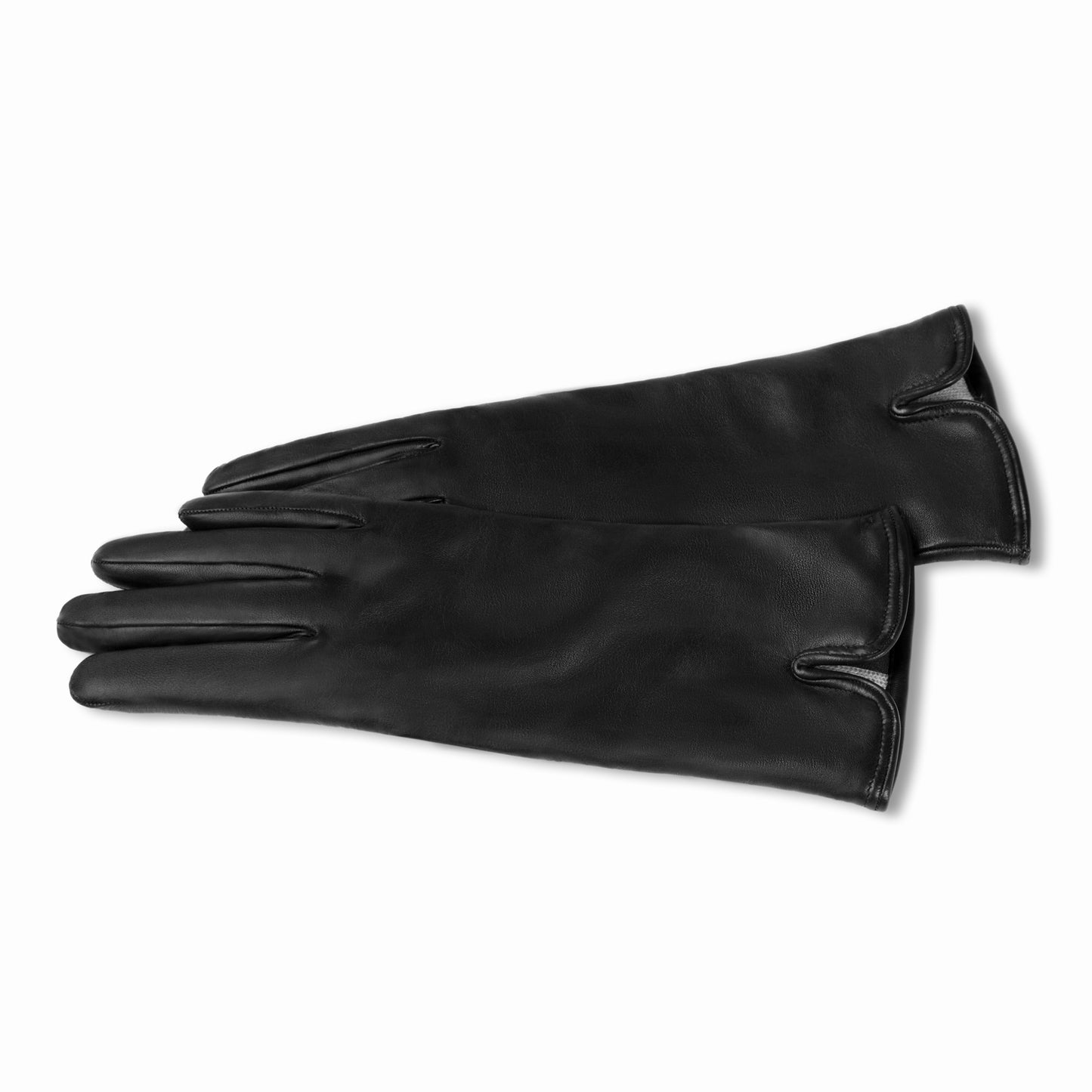 Honoré Sylvie black goatskin leather gloves - - Isabel Bernard