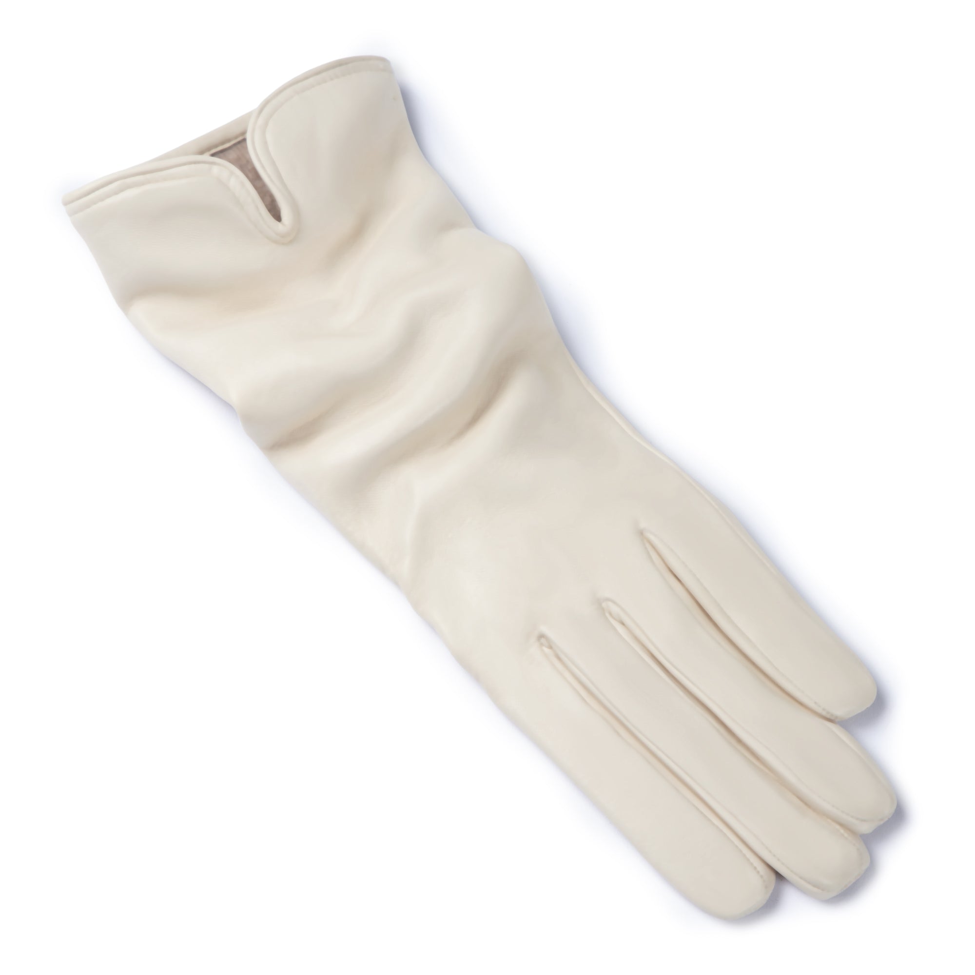 Isabel Bernard Sylvie cremefarbene Handschuhe aus echtem Ziegenleder