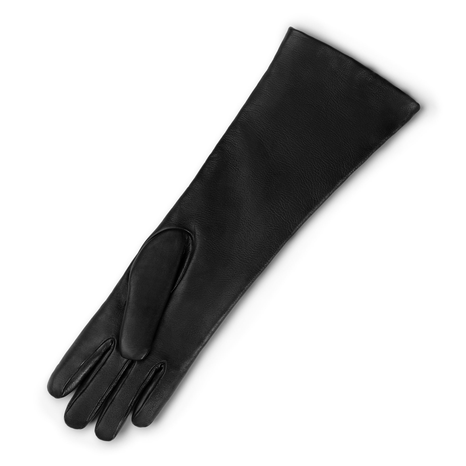 Honoré Ines black goatskin leather gloves - - Isabel Bernard