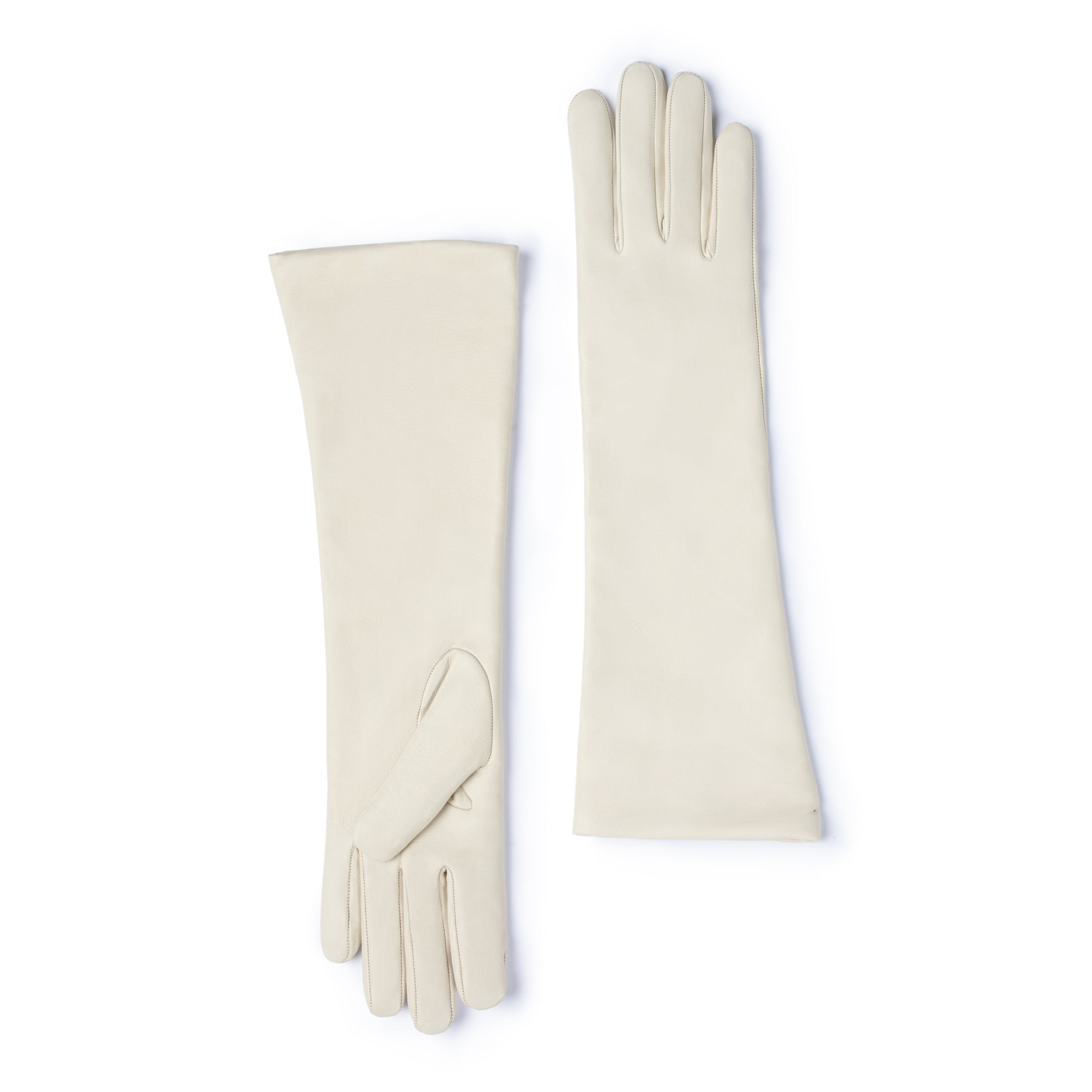 Honoré Ines cream goatskin leather gloves - - Isabel Bernard