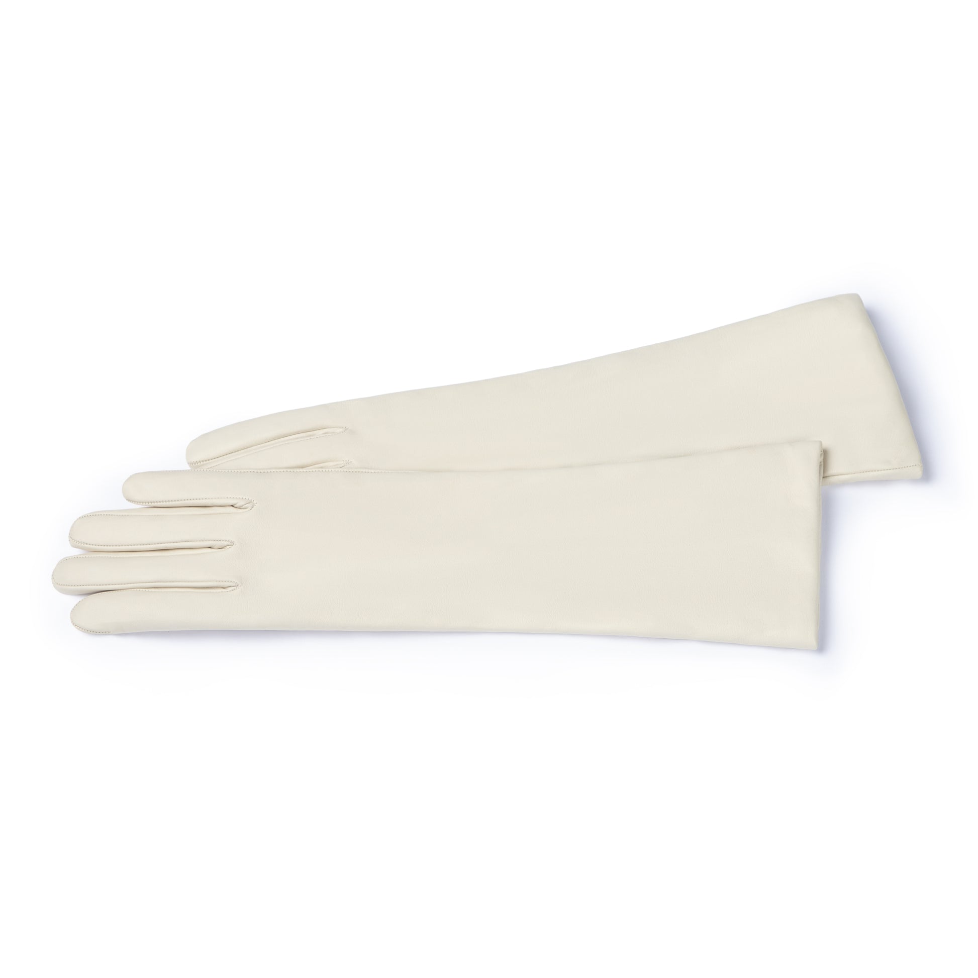 Honoré Ines cream goatskin leather gloves - - Isabel Bernard