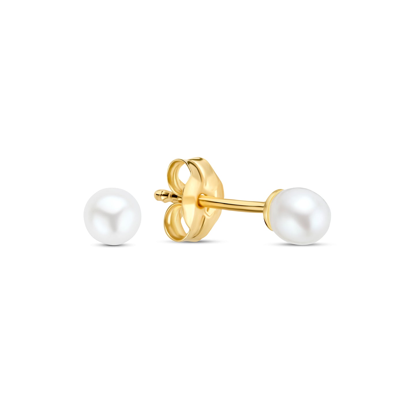 Cadeau d'Isabel 14 karat gold earrings set with pearls - - Isabel Bernard