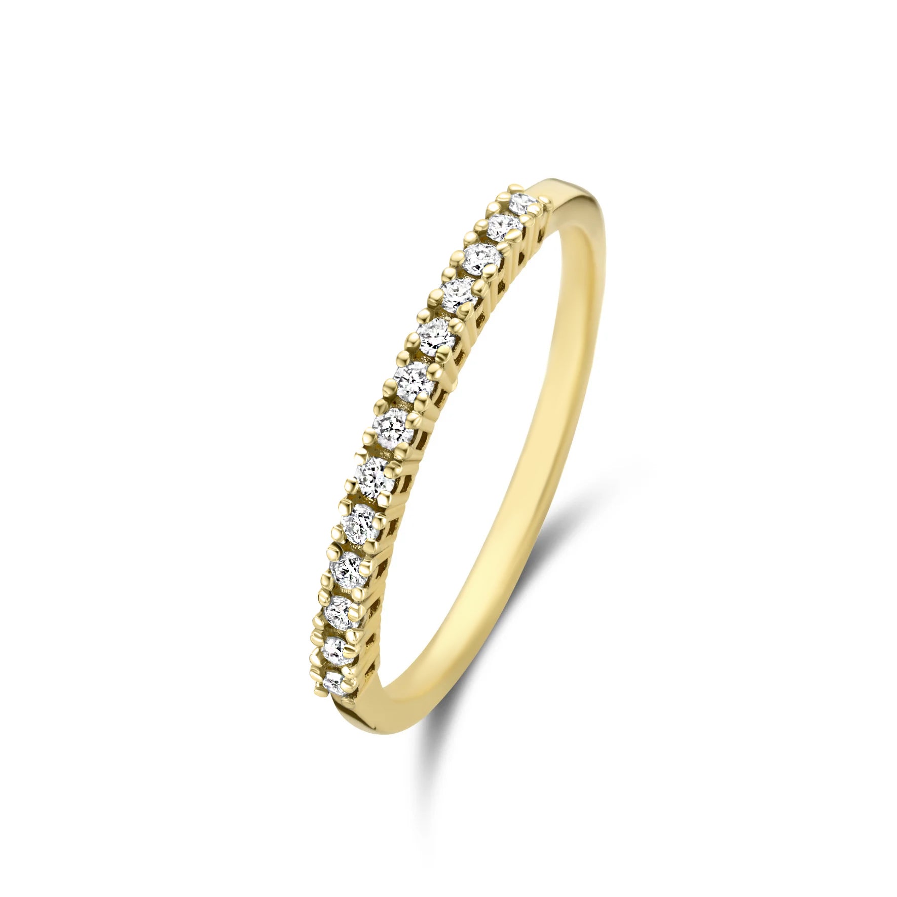 De la Paix Madeline 14 karaat gouden ring met diamant 0.18 karaat