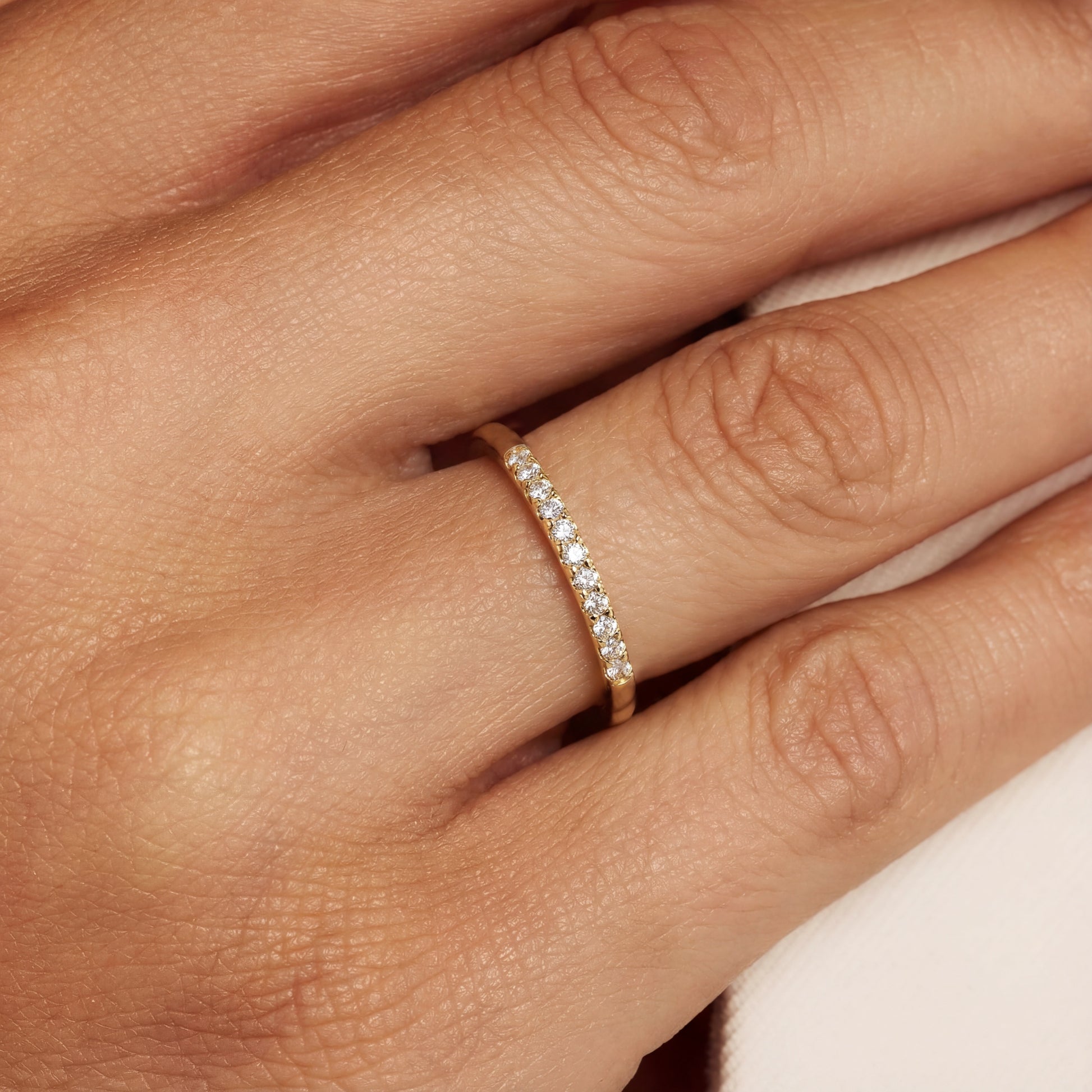 De La Paix Indy Ring With Diamonds 0.05 Carat - - Isabel Bernard