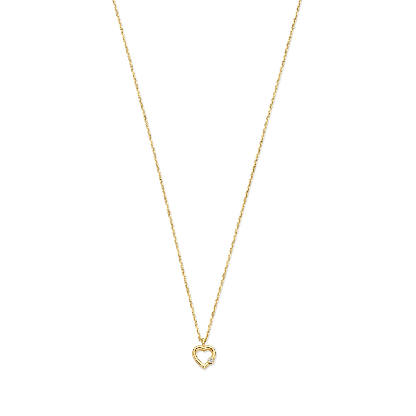 De La Paix Amore Necklace With Diamond 0.01 Carat - - Isabel Bernard