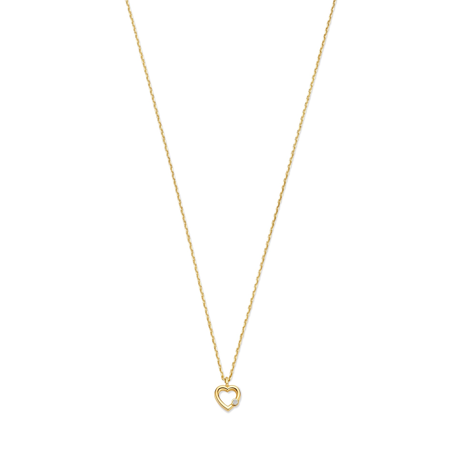 De La Paix Amore Necklace With Diamond 0.01 Carat - - Isabel Bernard