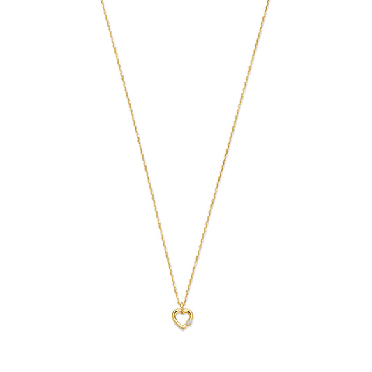 De La Paix Amore Necklace With Diamond 0.01 Carat - - Isabel Bernard