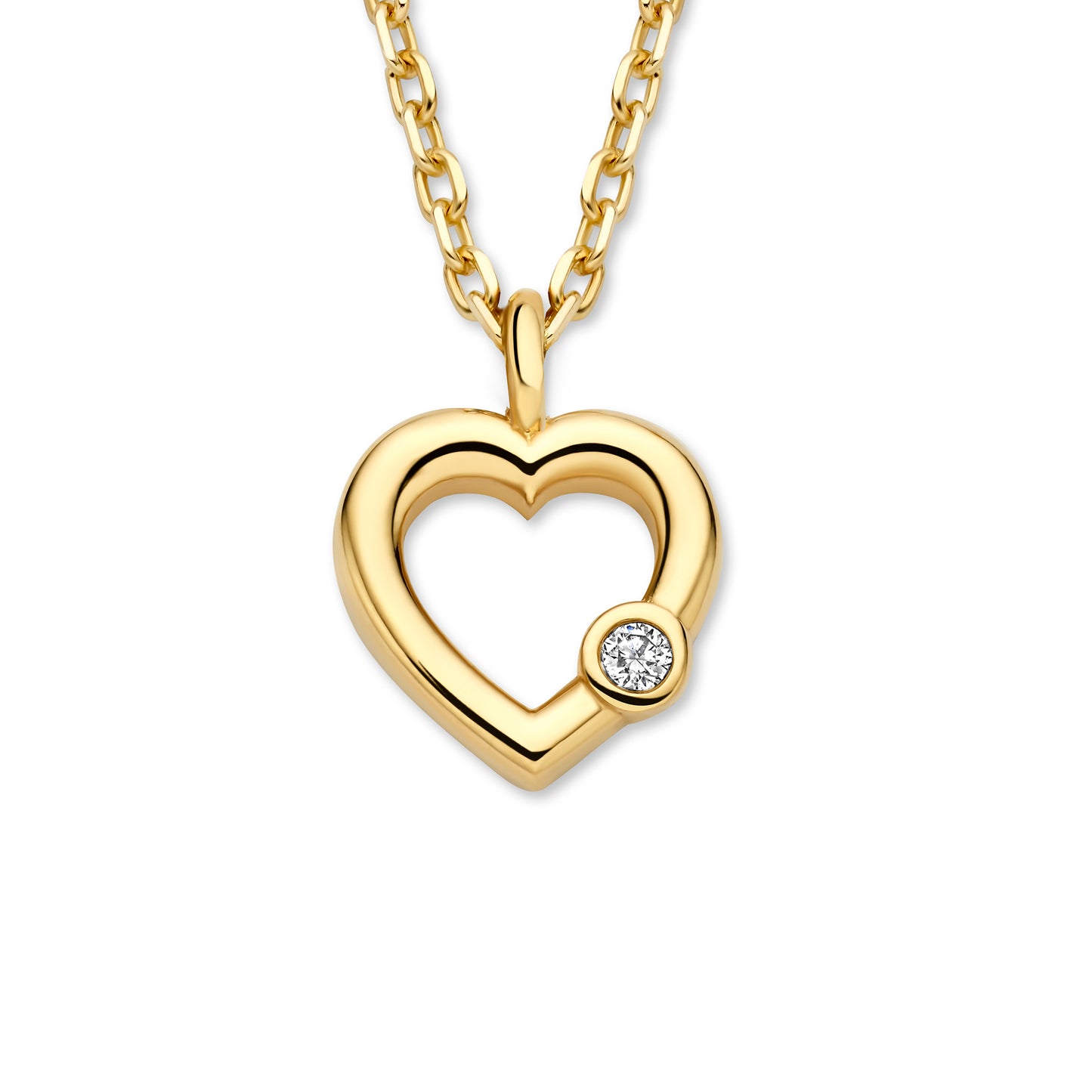 De La Paix Amore Necklace With Diamond 0.01 Carat - - Isabel Bernard