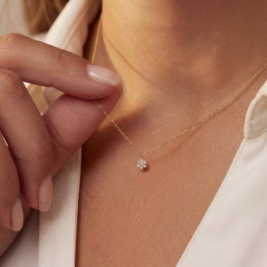 De La Paix Romee Necklace With Diamonds 0.07 Carat - - Isabel Bernard