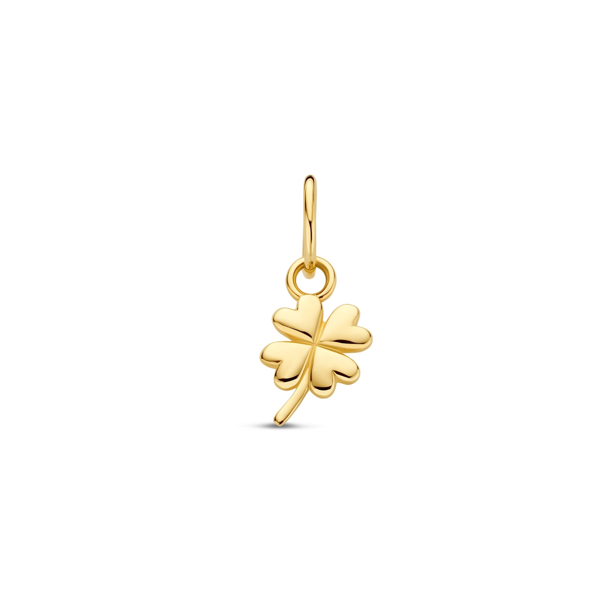 Le Marais Clover 14 karat gold charm - - Isabel Bernard
