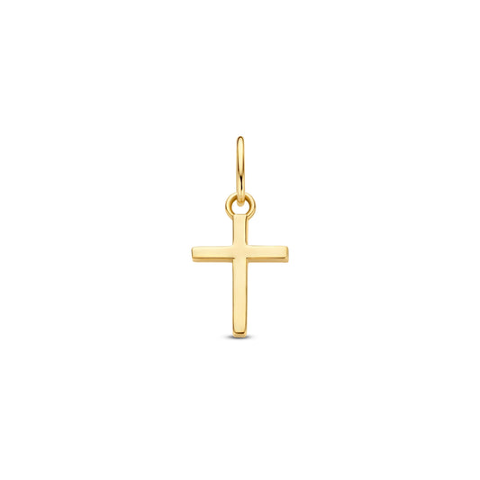 Le Marais Cross 14 karat gold charm - - Isabel Bernard