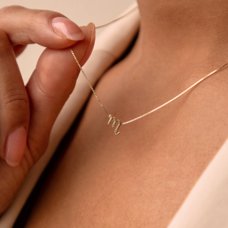 Étoiles d’Or Scorpio 14 Carat Gold Venetian Necklace With Horoscope - - Isabel Bernard