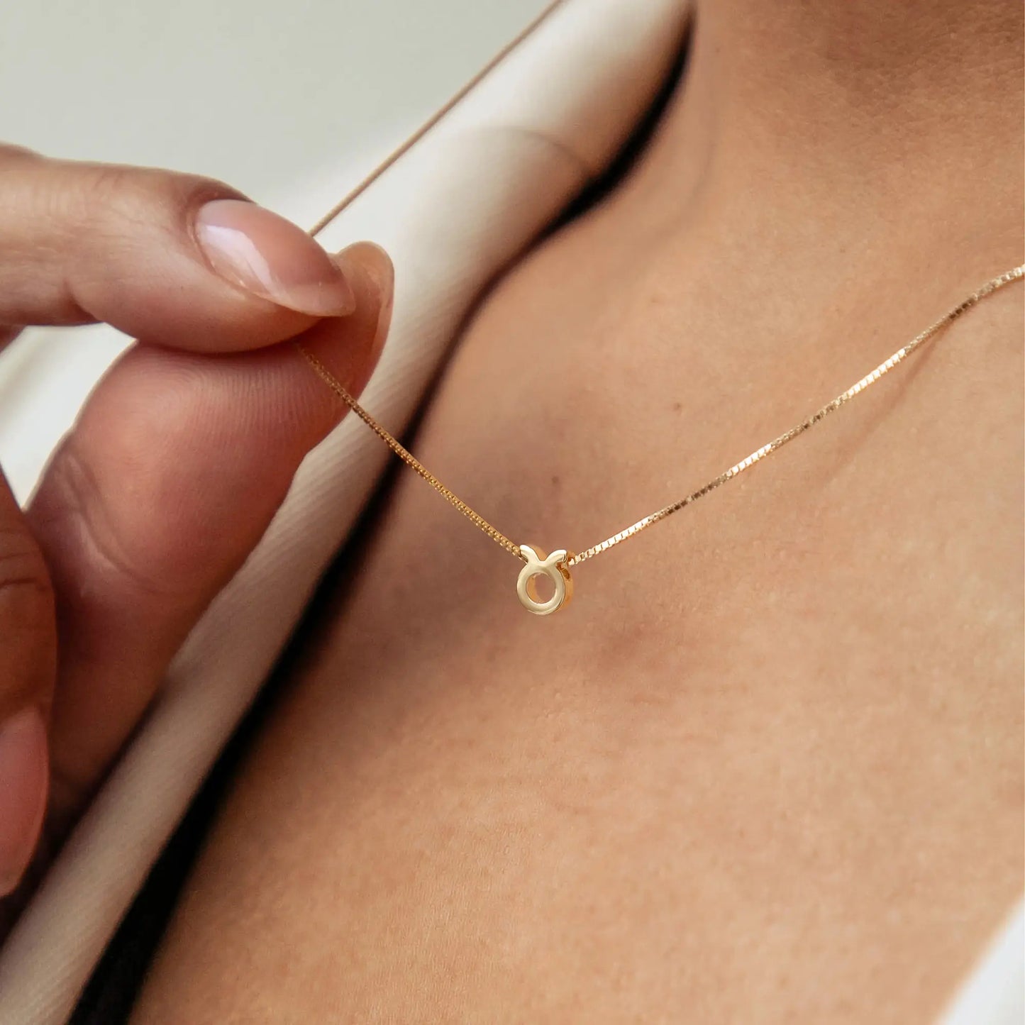 Étoiles d’Or Taurus 14 Carat Gold Venetian Necklace With Horoscope - - Isabel Bernard