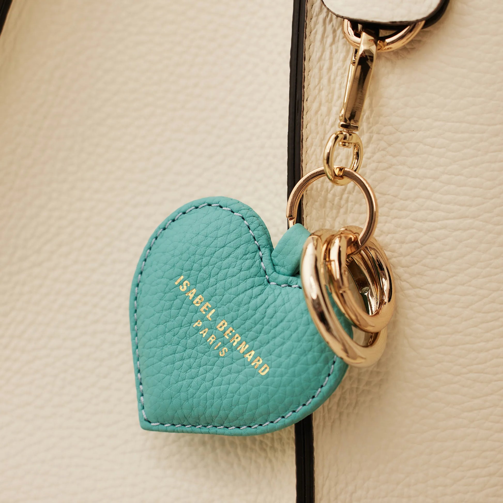 Honoré Faye blue heart key ring - - Isabel Bernard