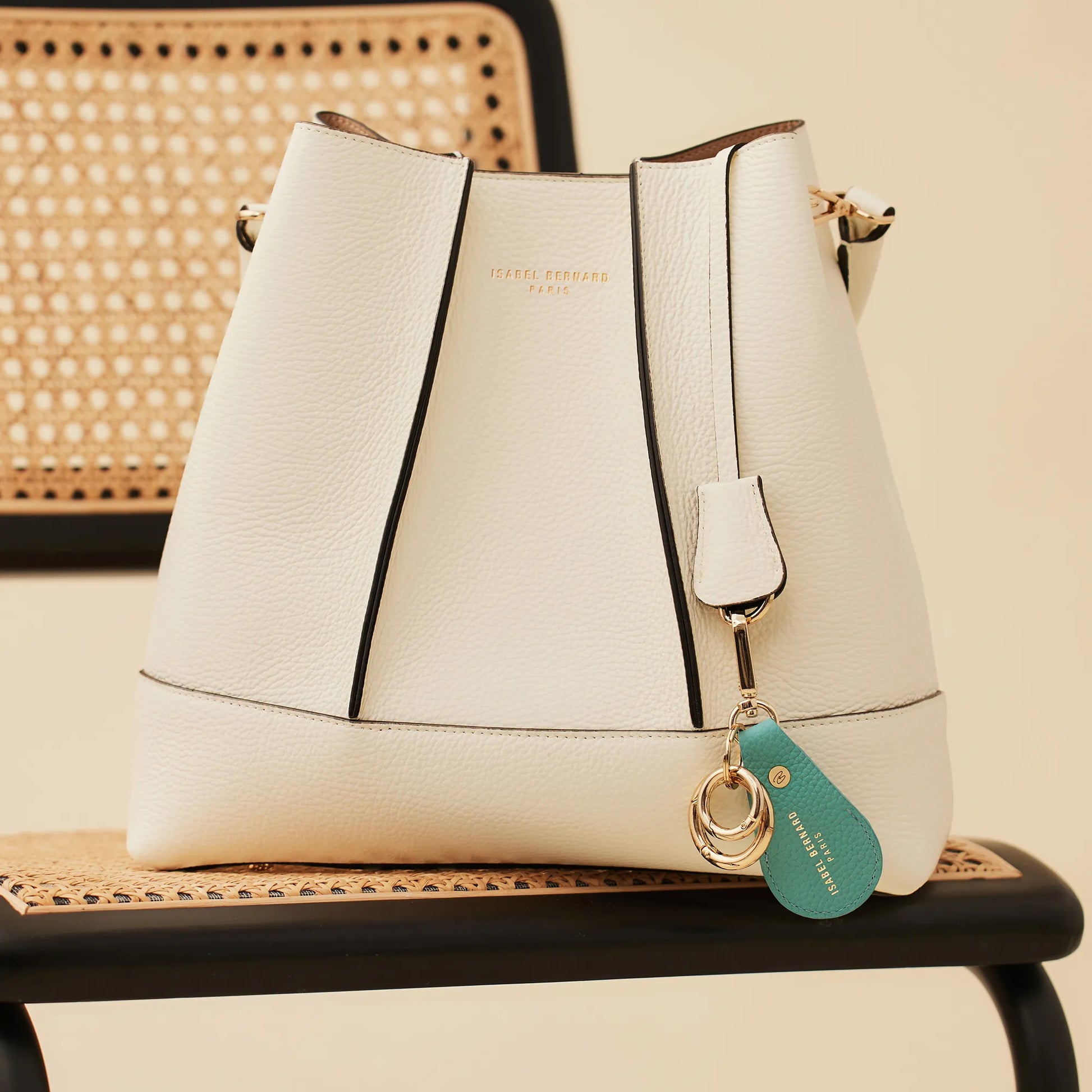 Honoré Filou blue Airtag key ring - - Isabel Bernard