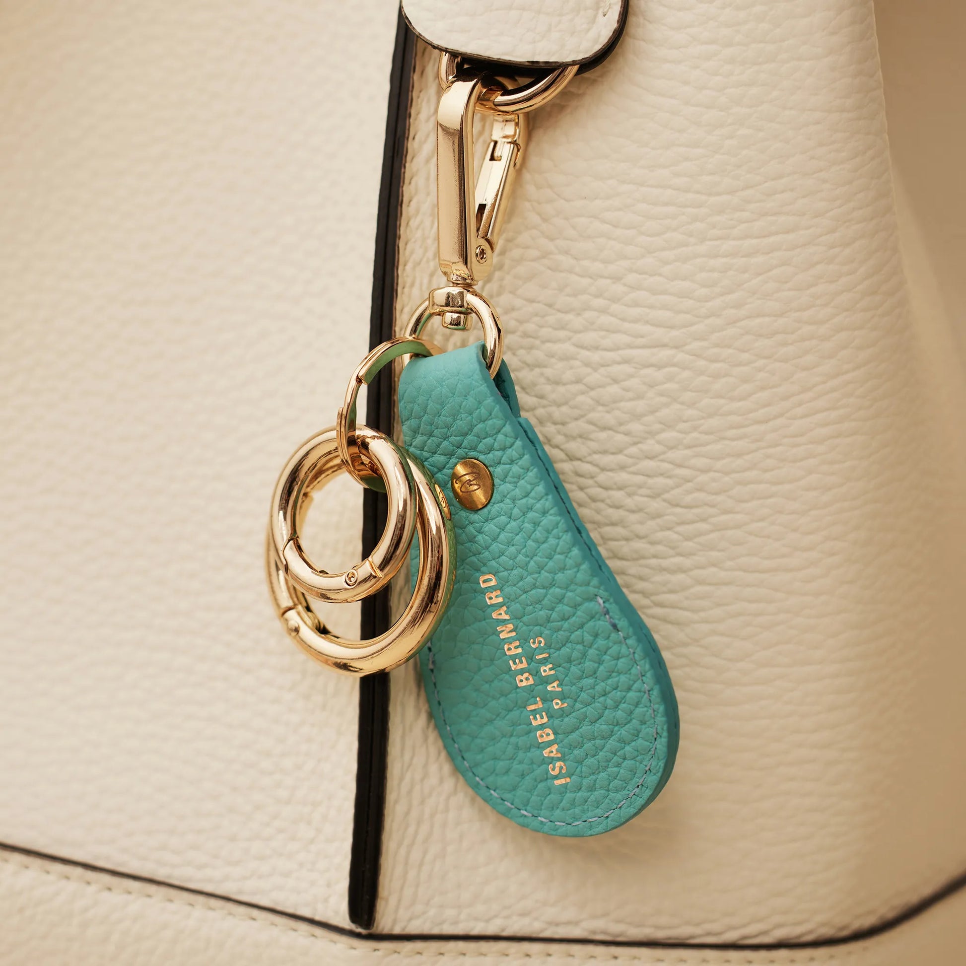 Honoré Filou blue Airtag key ring - - Isabel Bernard