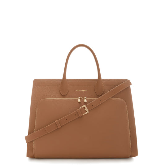 Cadeau d'Isabel camel calfskin leather handbag and wallet set - - Isabel Bernard