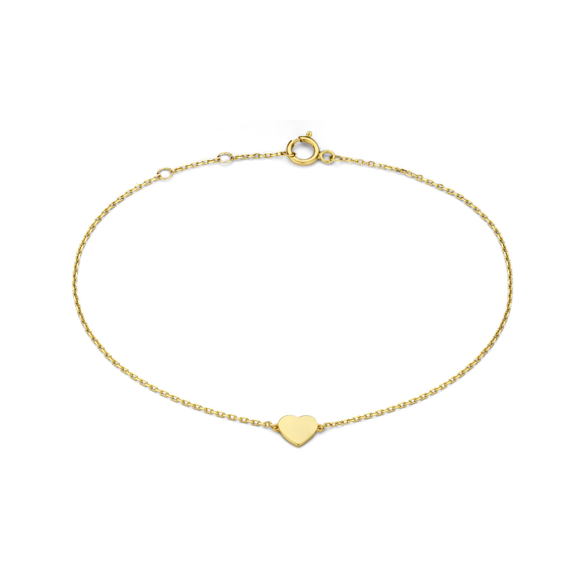 Belleville Amore 14 karaat gouden armband met hartje