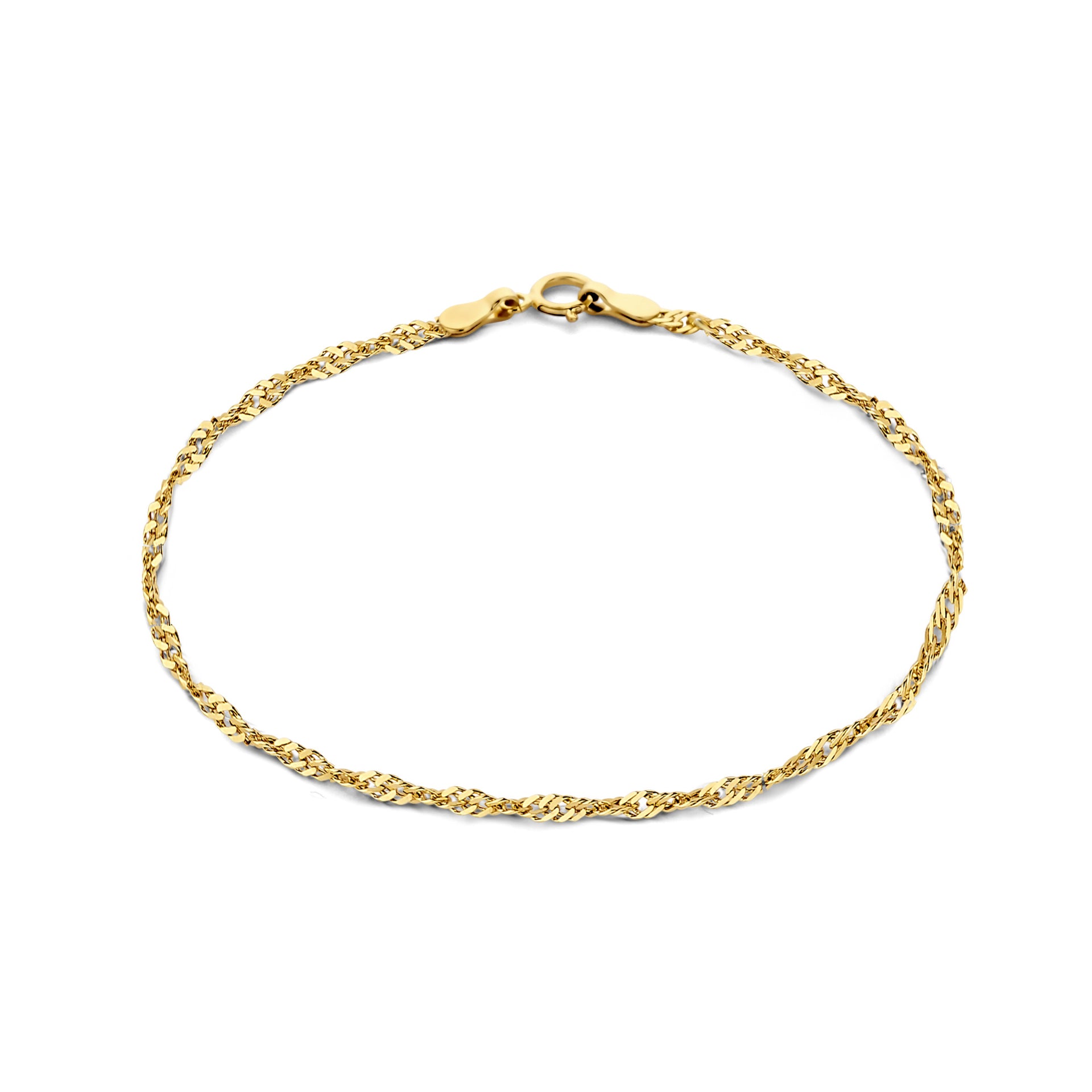 Rivoli Lilou 14 karaat gouden armband met twist