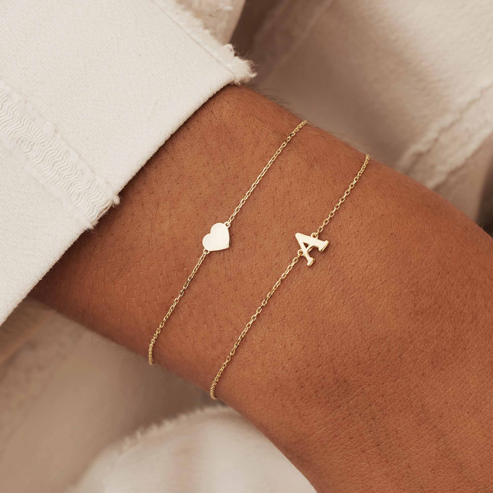 Bracciale Donna Acciaio Con Iniziale Bracciale Donna Acciaio Con Iniziale