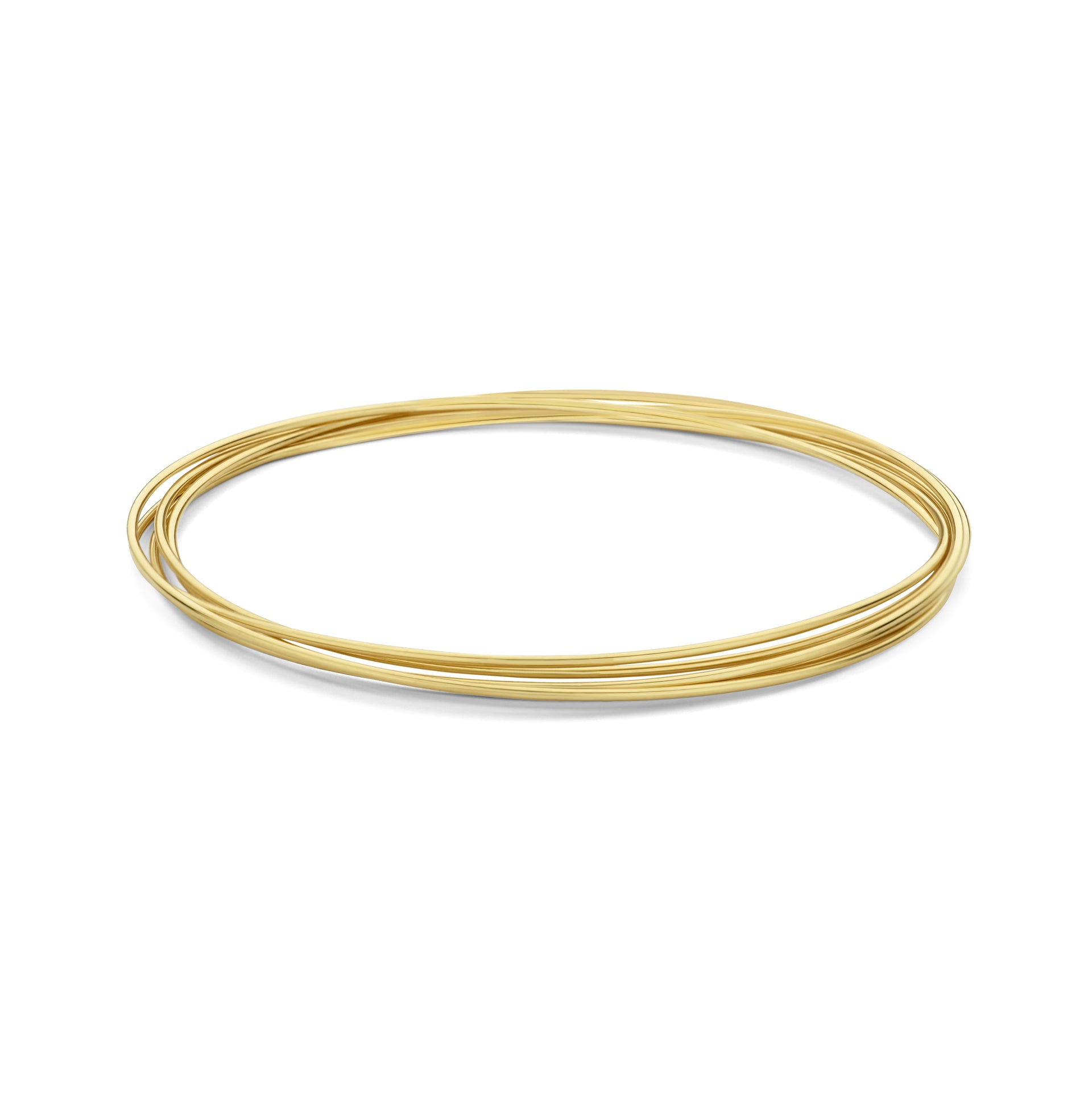 Cour d'Honneur Adora 14 karaat gouden bangles met 5 armbanden
