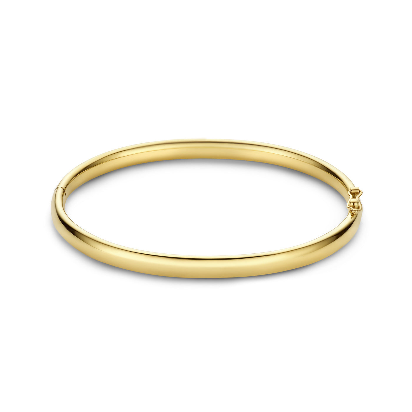 Cour d'Honneur Lucienne 14 karaat gouden bangle met ronde rand