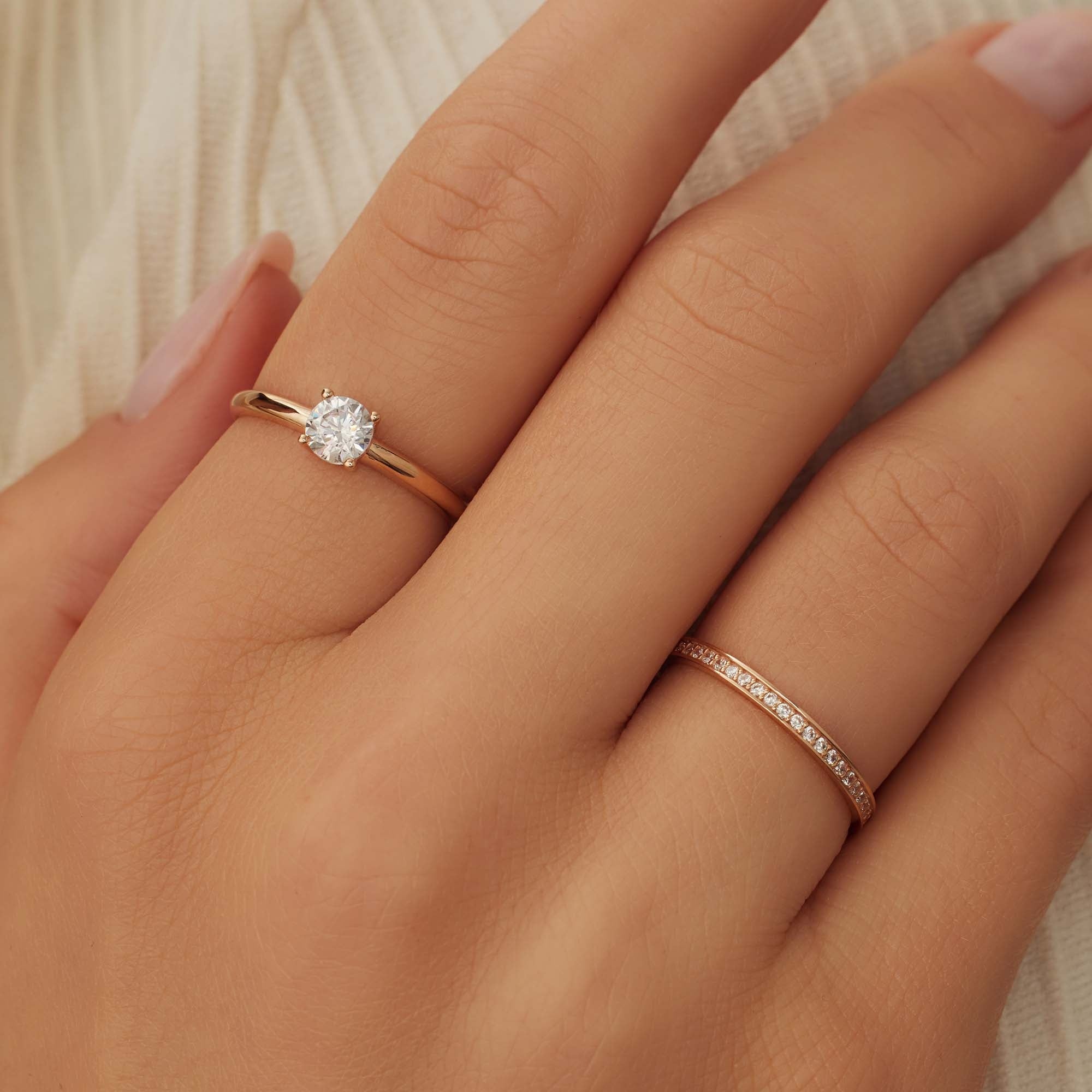 dress rings rose gold Diamond Engagement Ring