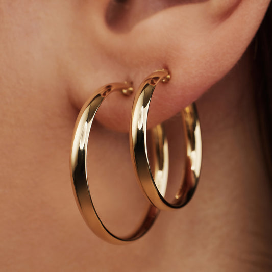 Cadeau d'Isabel 14 karat gold hoop earring set - - Isabel Bernard