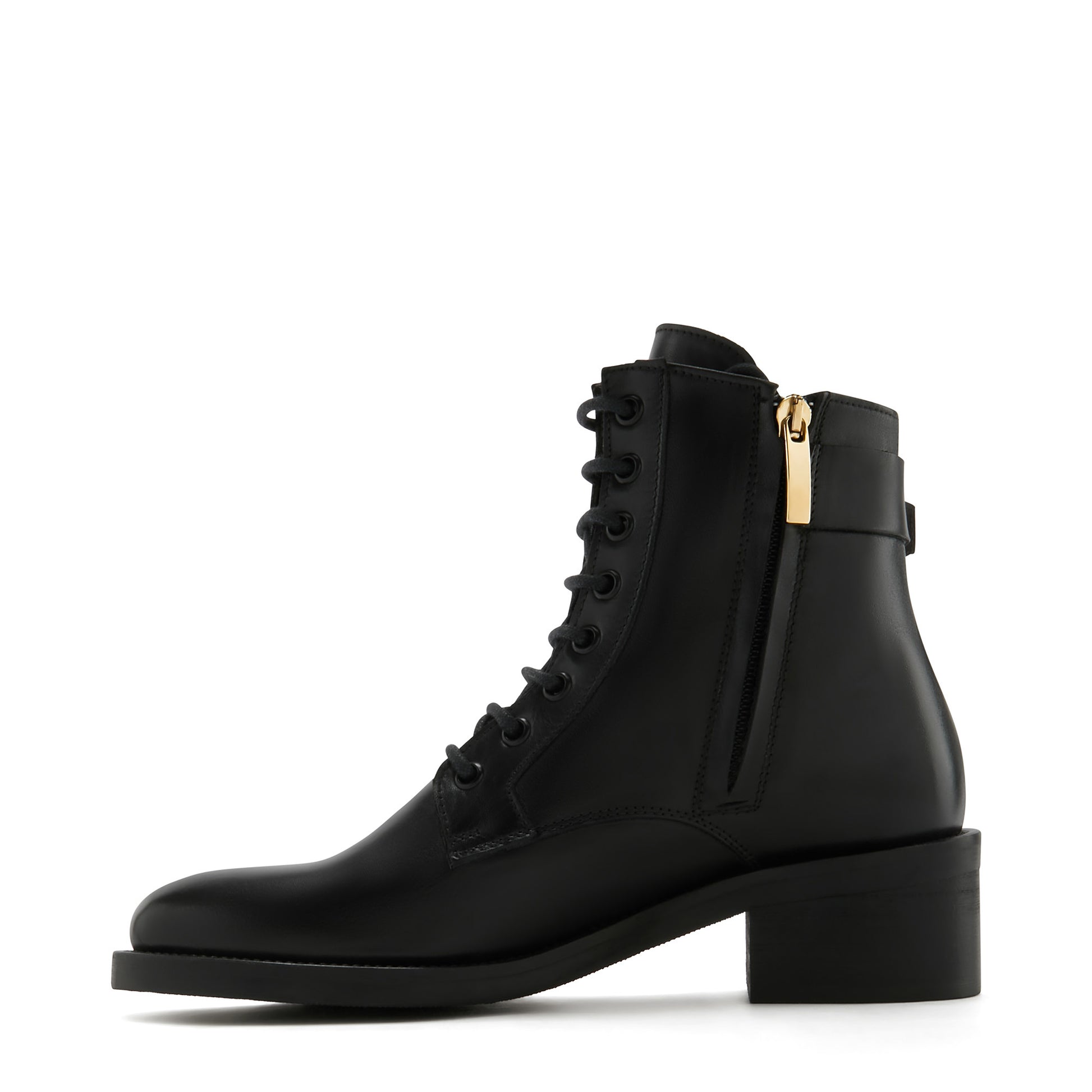 Vendôme Ellen black calfskin leather lace up boots -  - Isabel Bernard