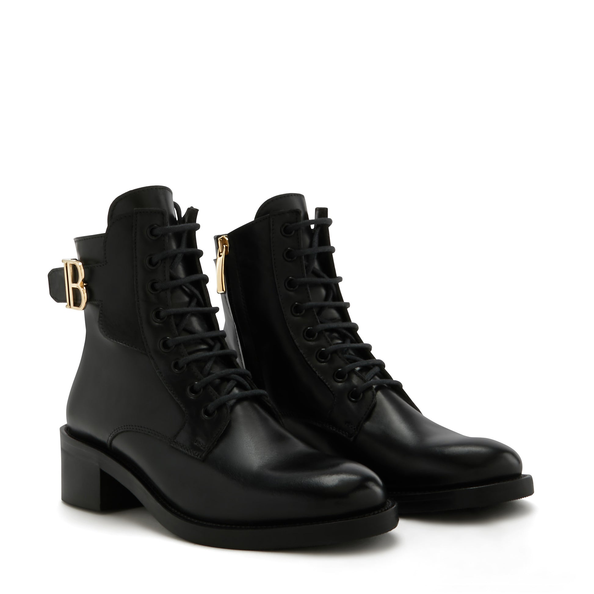 Vendôme Ellen black calfskin leather lace up boots -  - Isabel Bernard