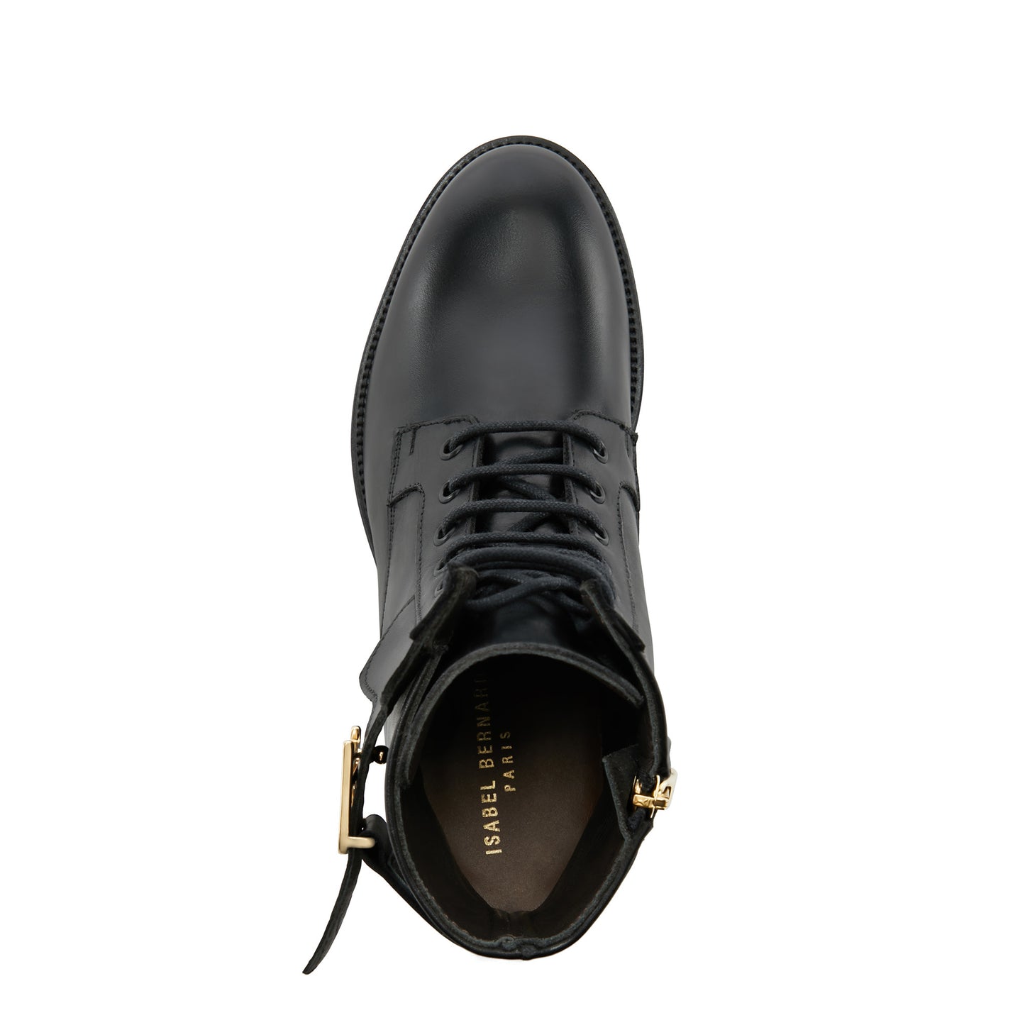 Vendôme Ellen black calfskin leather lace up boots -  - Isabel Bernard