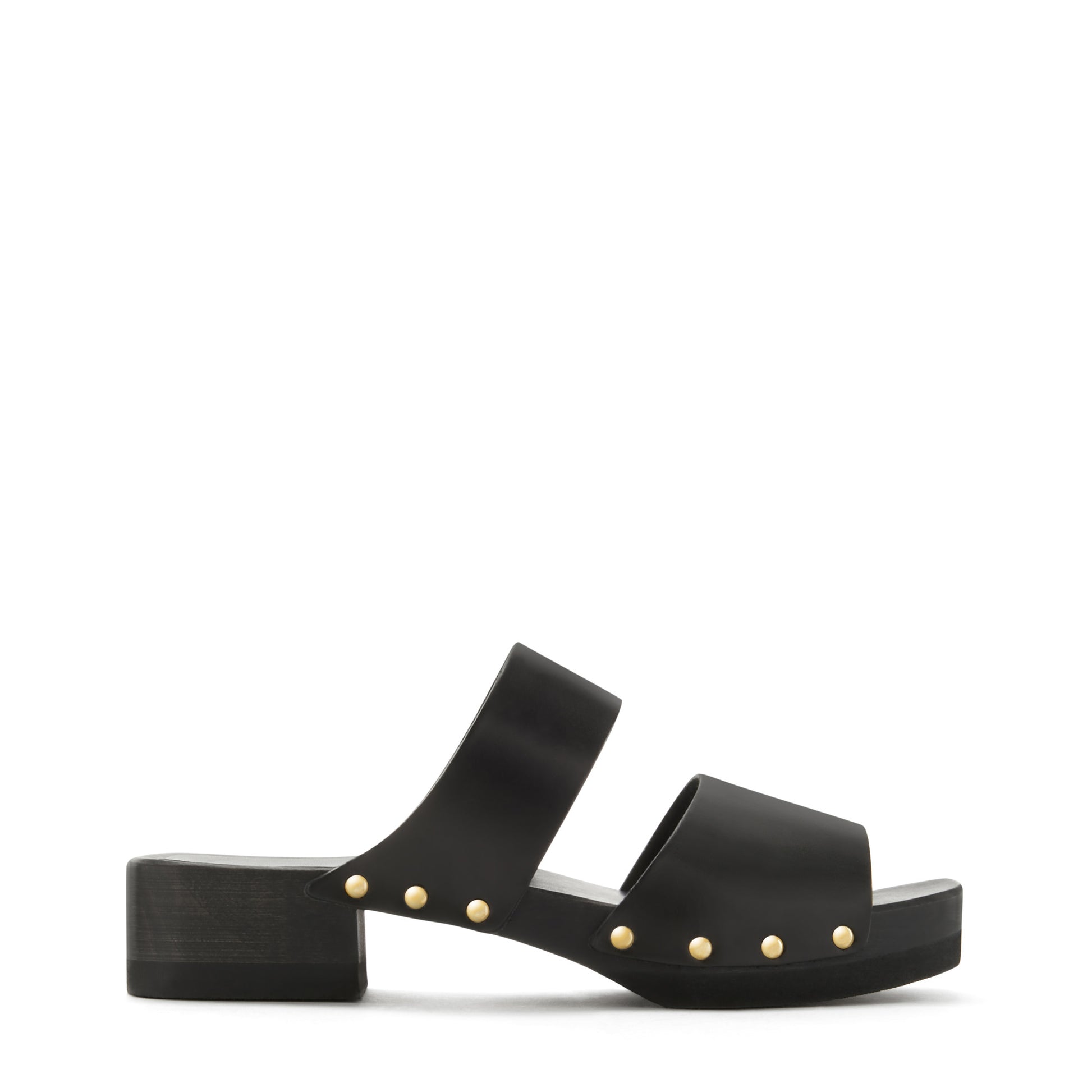 Vendôme Carmen black calfskin leather clogs -  - Isabel Bernard