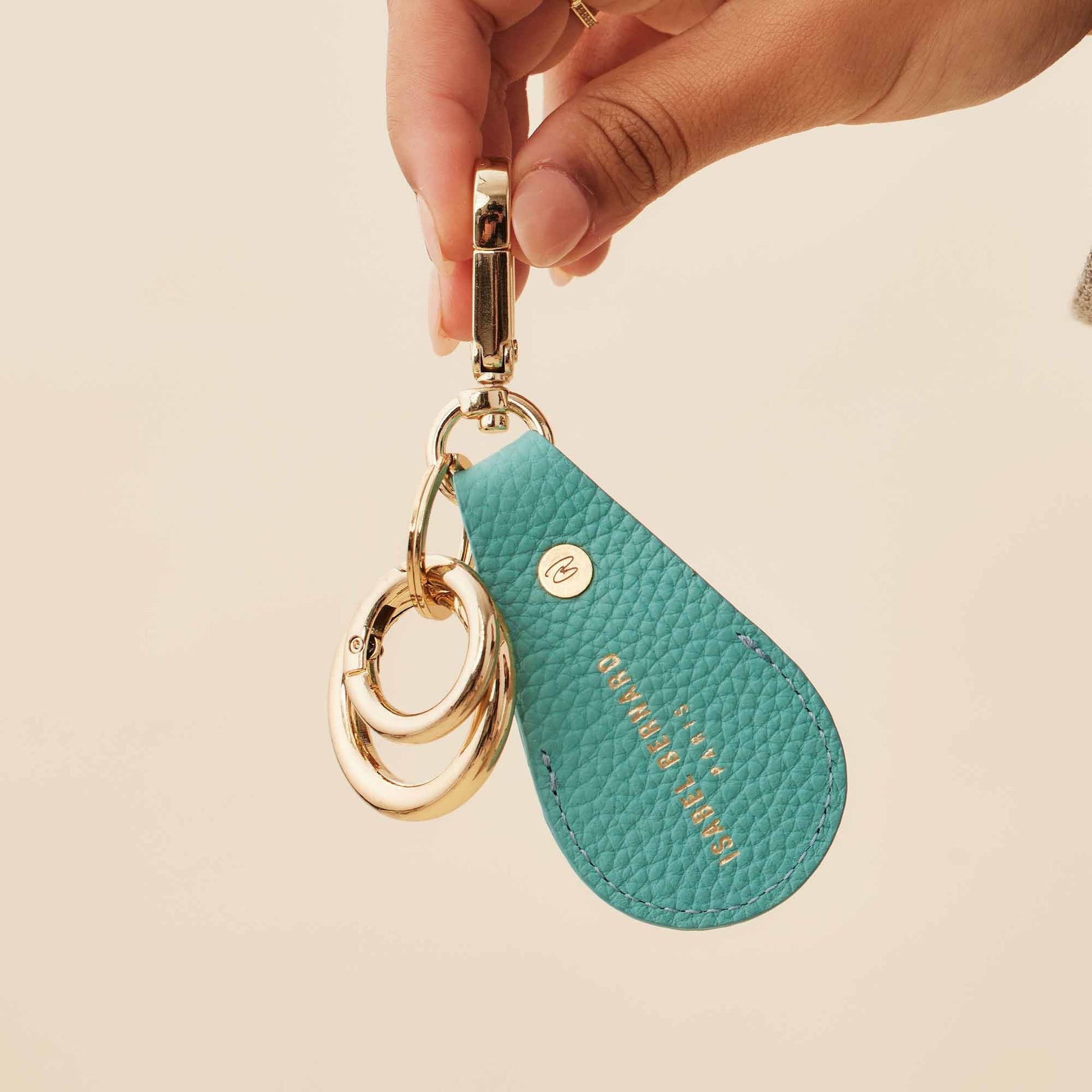 Honoré Filou blue Airtag key ring - - Isabel Bernard