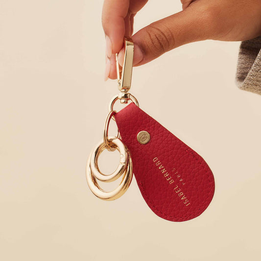 Honoré Filou red Airtag key ring - - Isabel Bernard