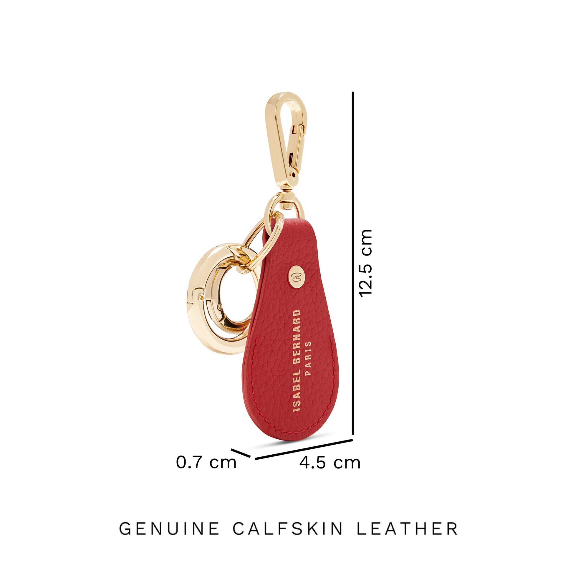 Honoré Filou red Airtag key ring - - Isabel Bernard