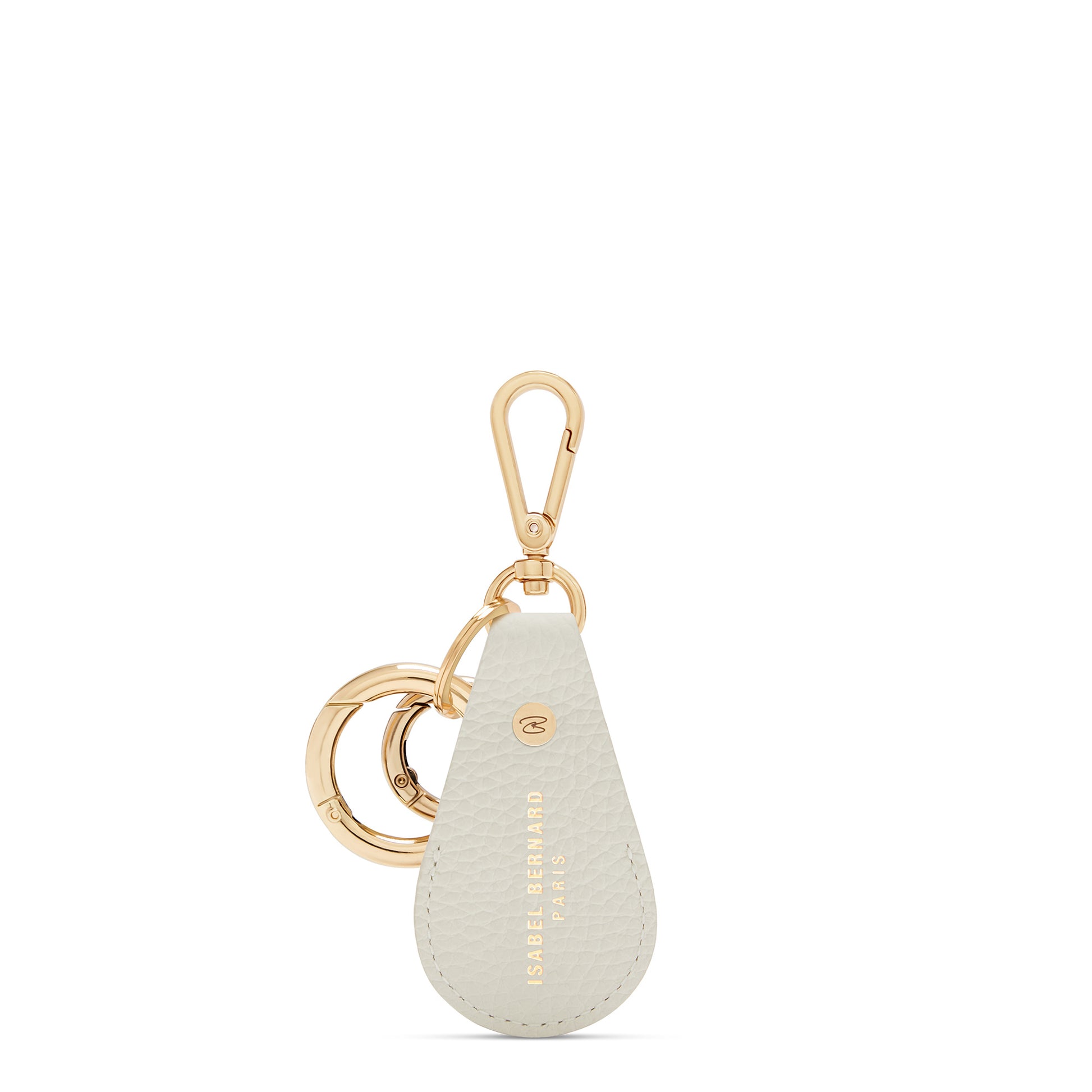 Honoré Filou cream Airtag key ring - - Isabel Bernard