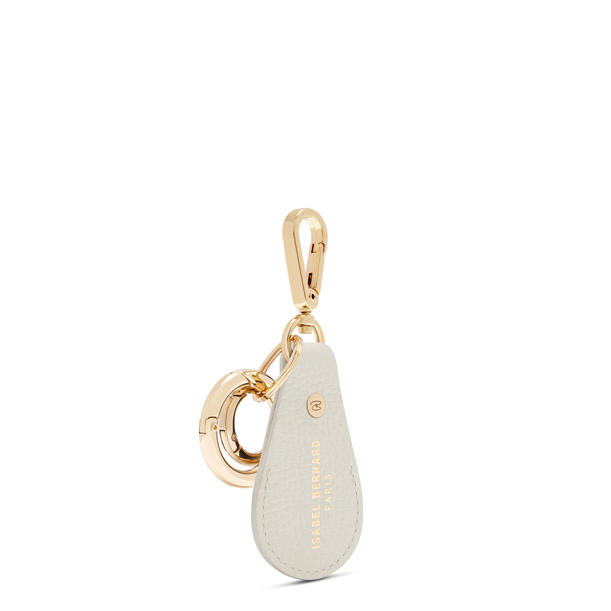 Honoré Filou cream Airtag key ring - - Isabel Bernard