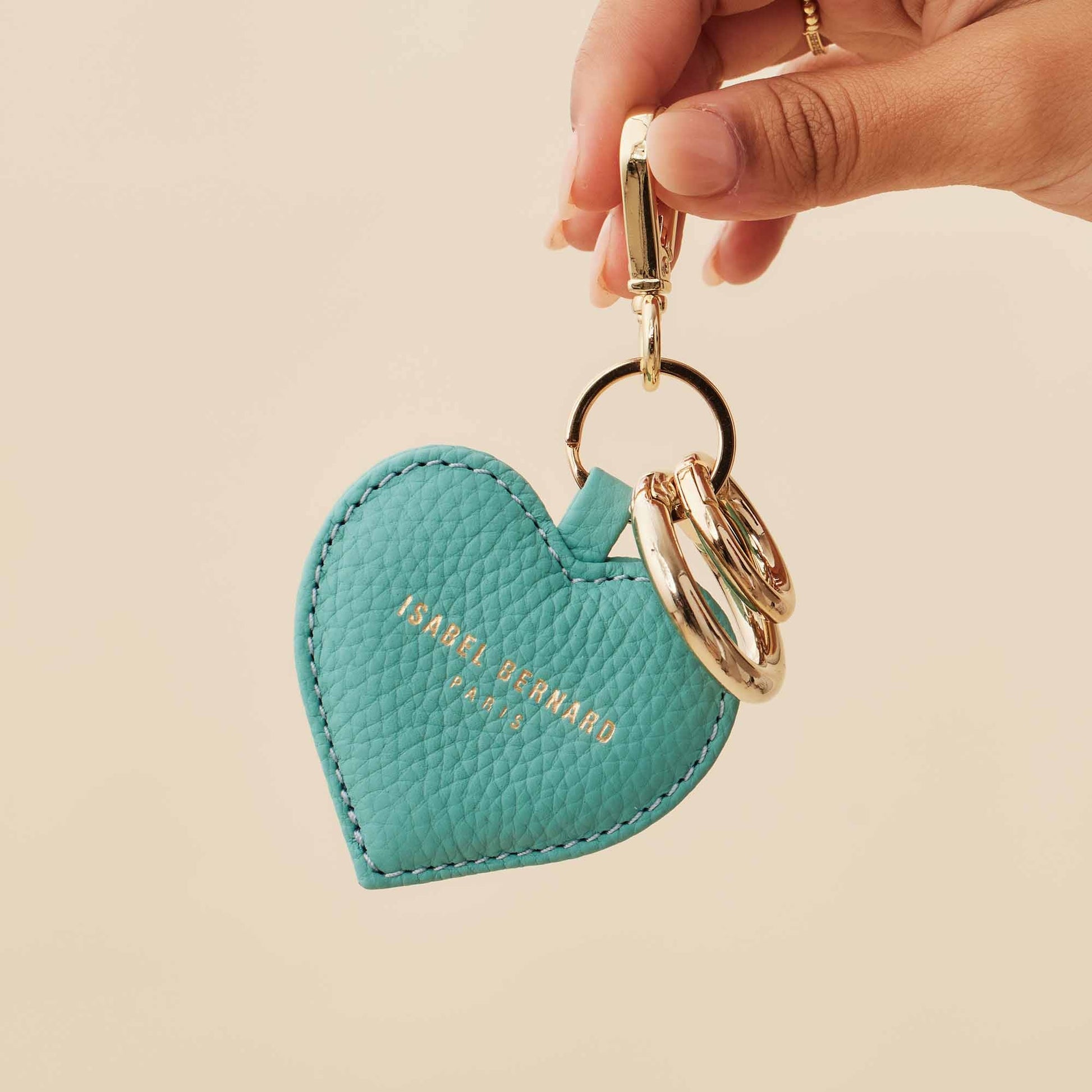 Honoré Faye blue heart key ring - - Isabel Bernard