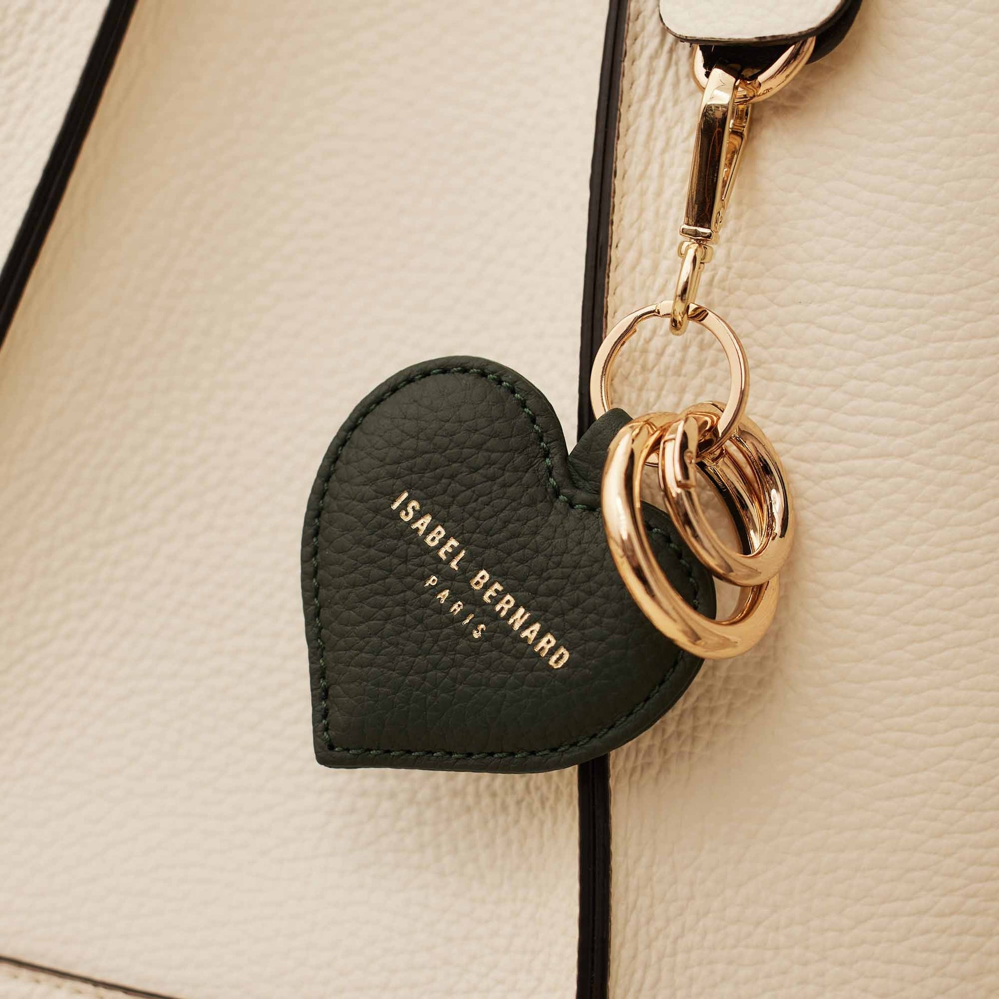 Honoré Faye green heart key ring - - Isabel Bernard