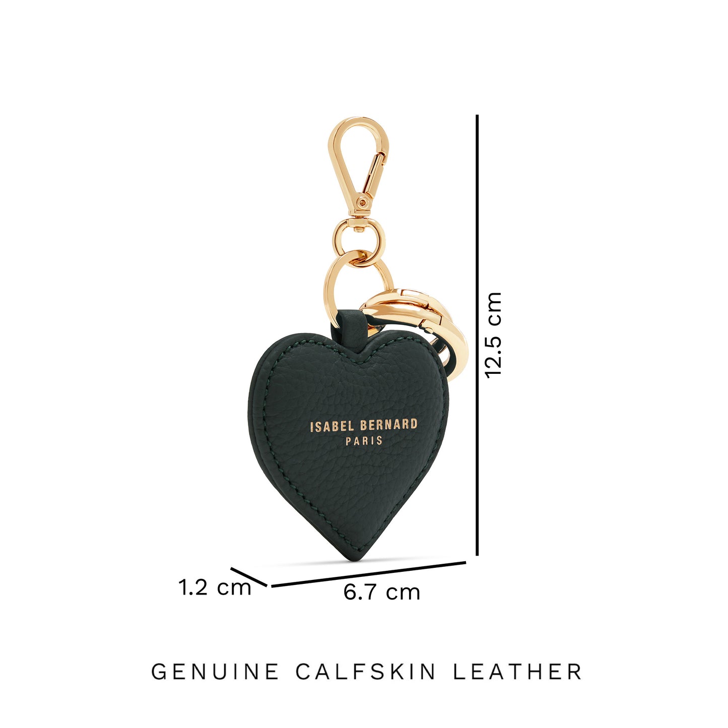 Honoré Faye green heart key ring - - Isabel Bernard
